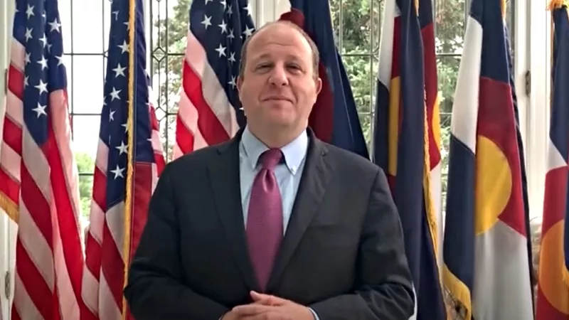 Image: Colorado Governor Jared Polis in a July 22 message to participants in the India Ideas Summit, sponsored by the U.S.-India Business Council.