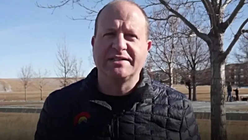 Image: Governor Jared Polis in a new video honoring recipients of the 2020 Colorado Governor's Citizenship Medals.
