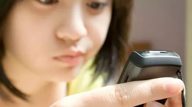 child on phone