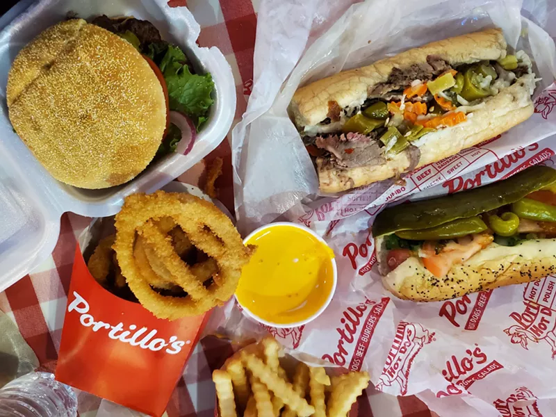 Image: various fast food items