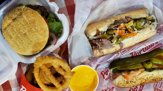 various fast food items