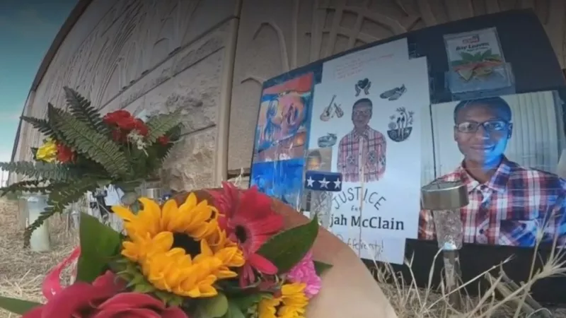 Image: A memorial to the late Elijah McClain.