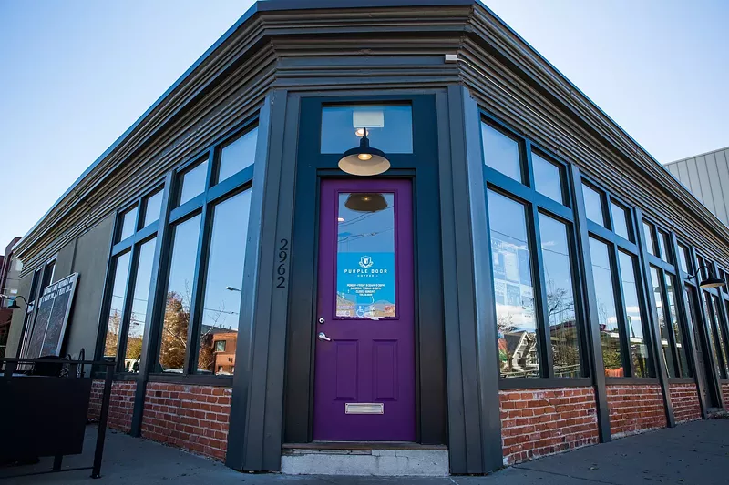 Image: This purple door will close for good at the end of today.