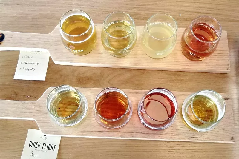 Image: Enjoy a cider flight at Acreage in Lafayette.