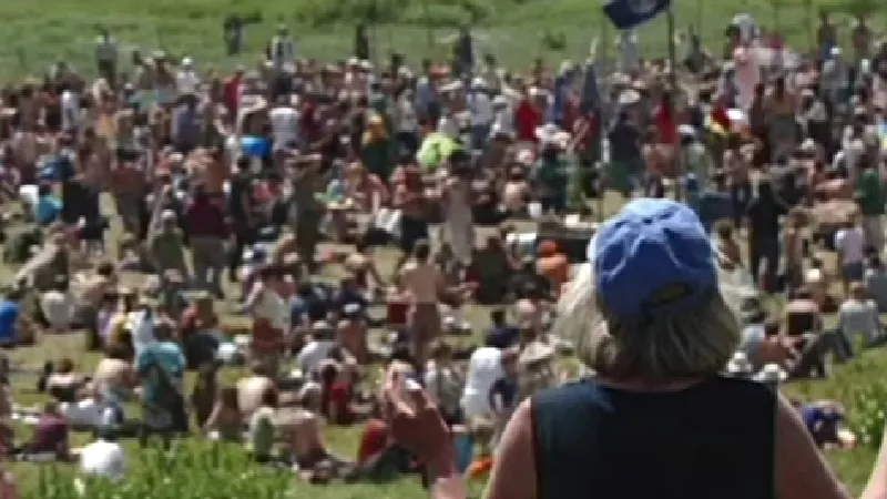 Image: The Rainbow Family gathering got plenty of local and national media coverage.