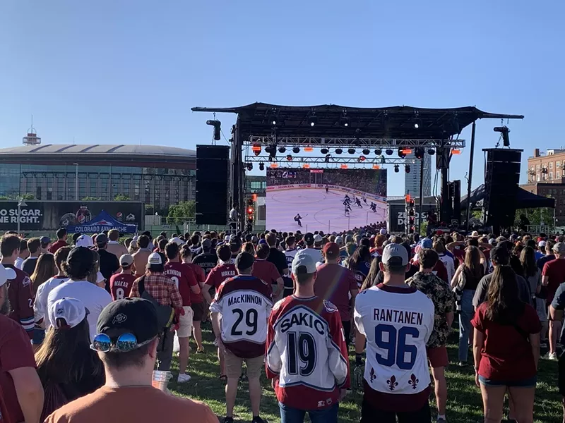 Image: Crowds kept growing after the first watch party.