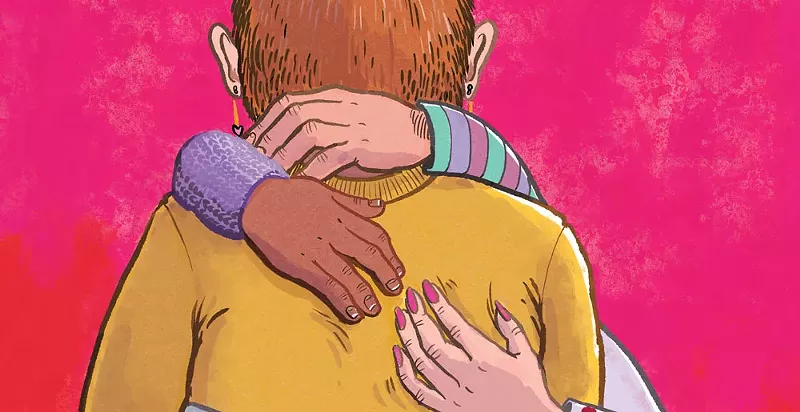 Image: illustration of cuddlers