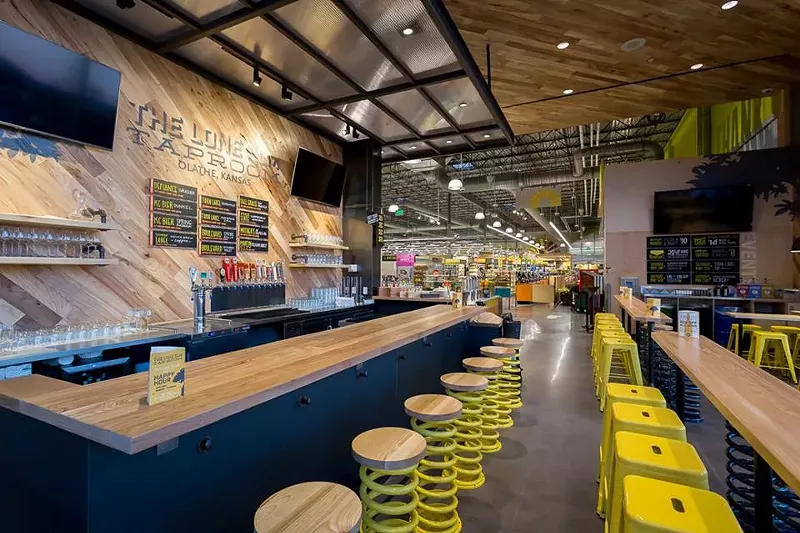 Image: The Lone Elm Taproom at a Whole Foods in Olathe, Kansas.