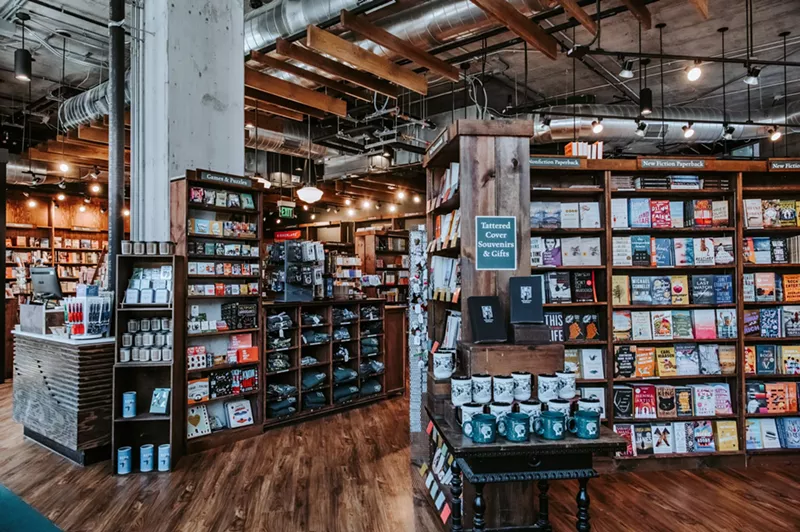 Image: Inside the new Tattered Cover at McGregor Square.