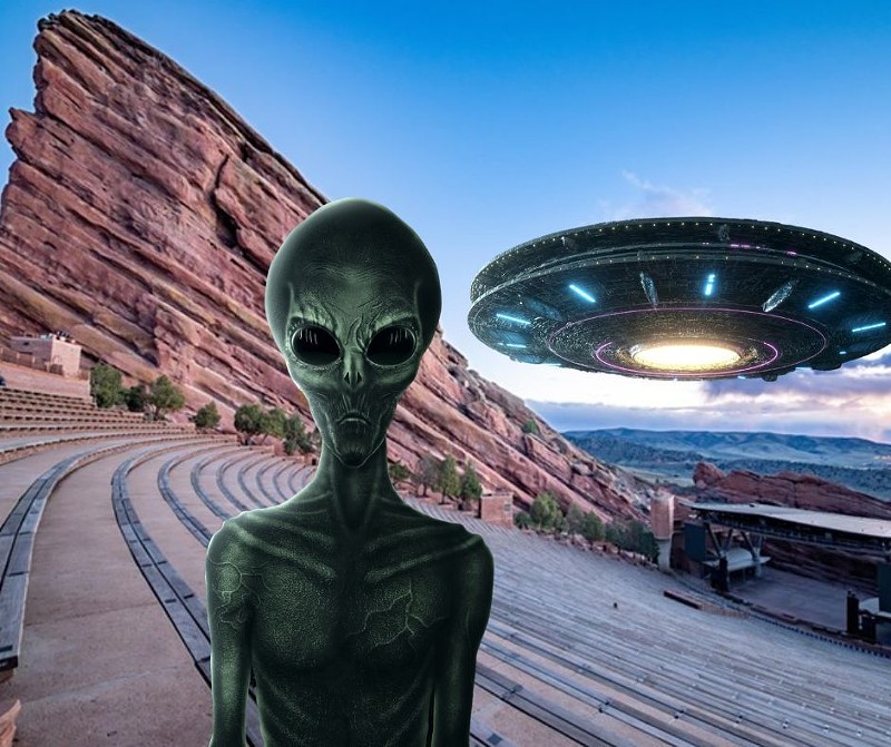 Red Rocks employees spotted a UFO in June.