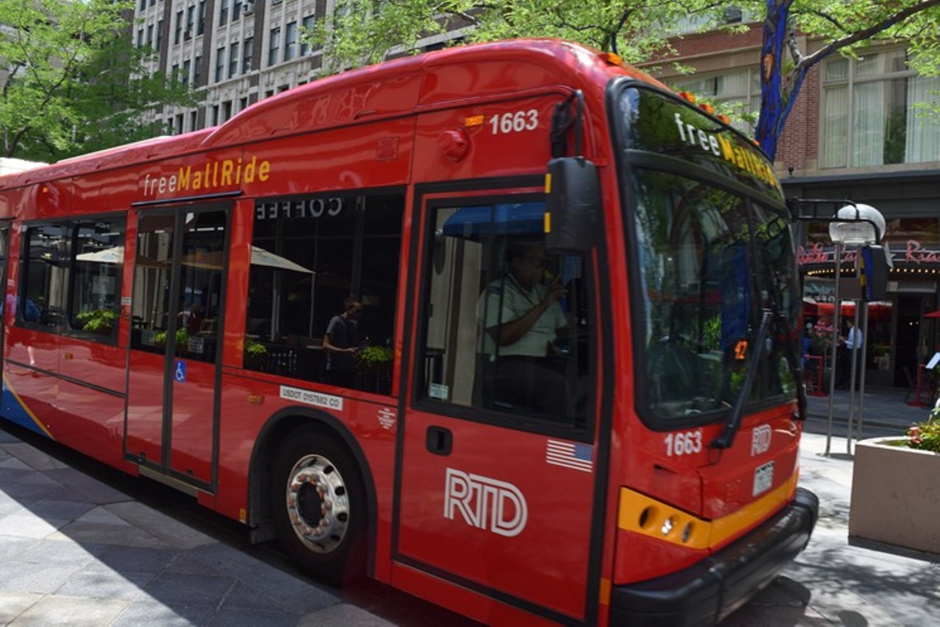 Under service cuts proposed by RTD management, the Free MallRide shuttle would run every ninety seconds at peak hours, rather than every three minutes.