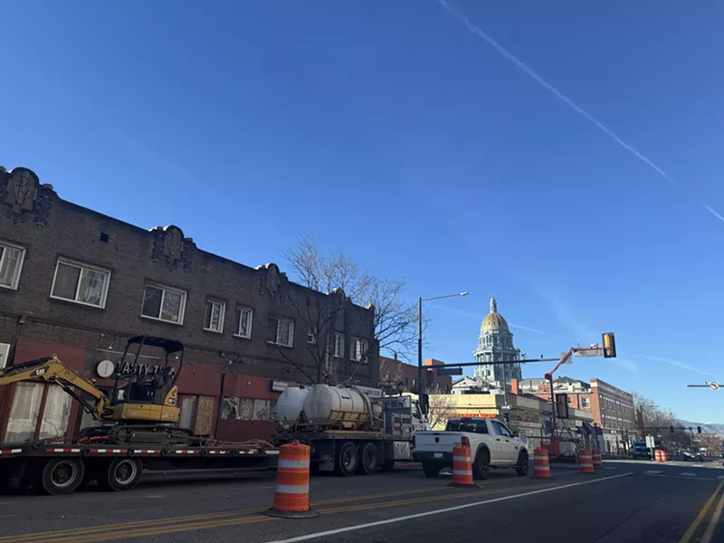Image: construction cones on street