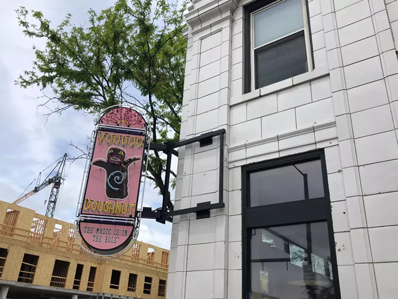 Image: Voodoo Doughnut is taking over the corner of Broadway and Bayaud, the former home of Famous Pizza.