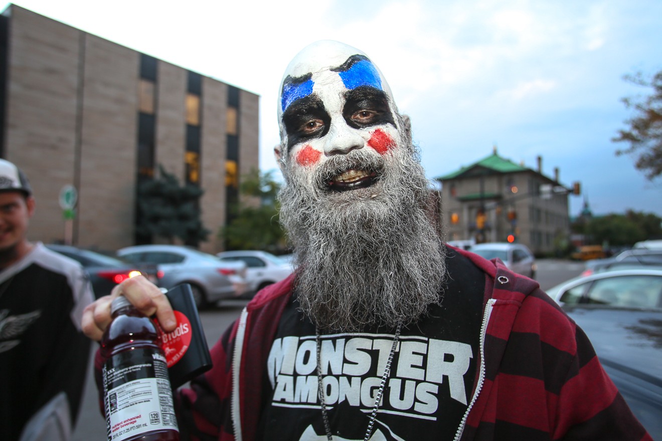 Outside the Insane Clown Posse show in Boulder.