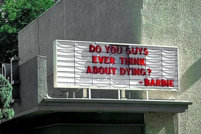 Image: marquee on old theater