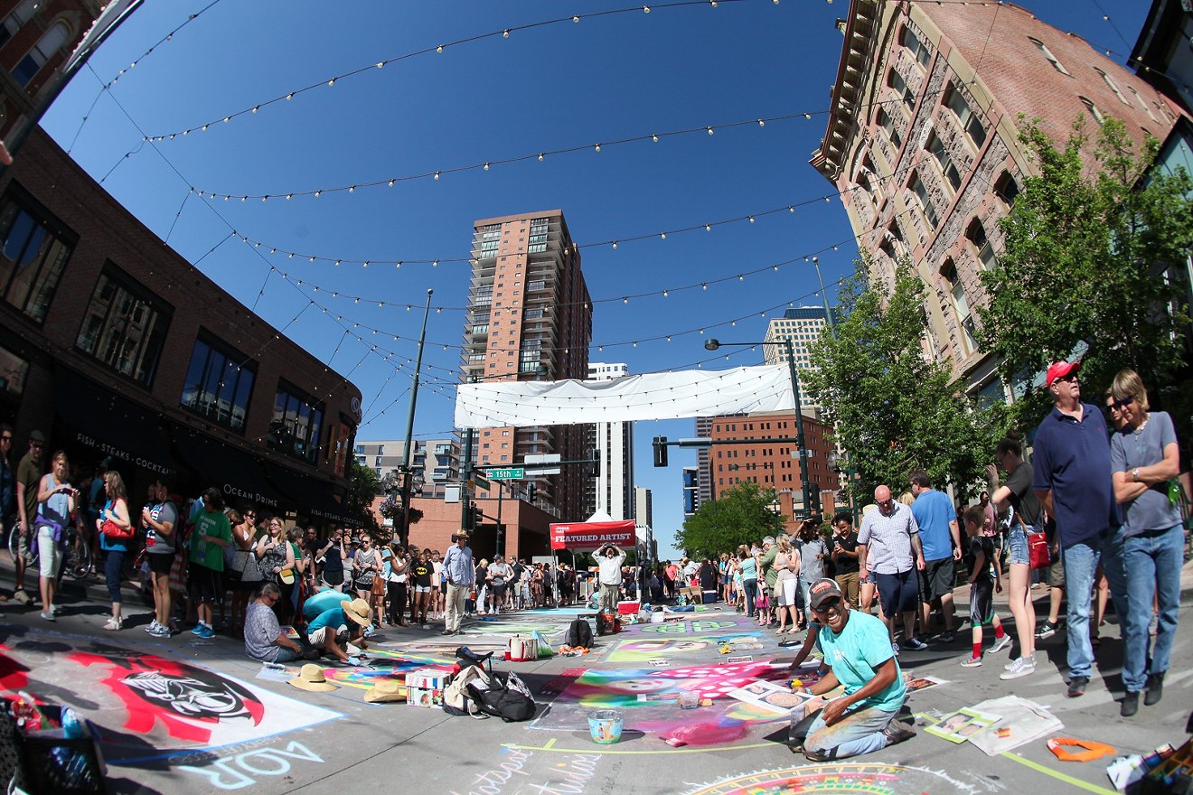The Chalk Art Festival is back in Larimer Square.