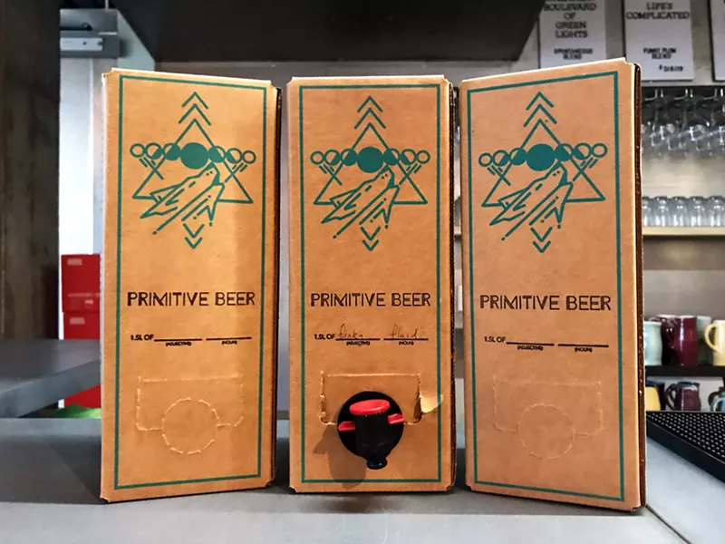 Image: Beer in a bag in a box.