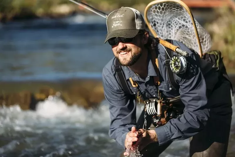 Image: For Austin Eubanks, fishing was therapy.
