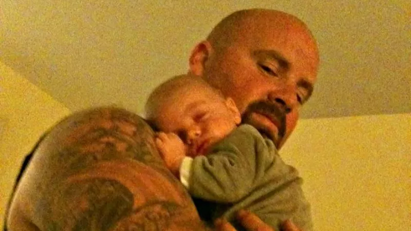 Image: Derek Cressey with a loved one.