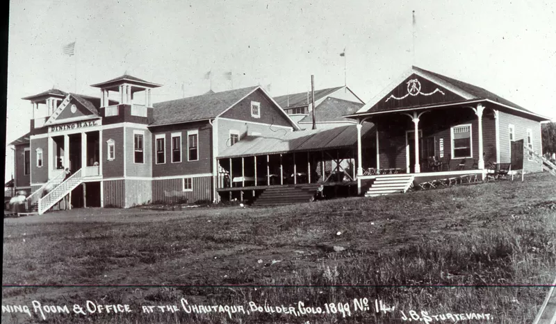 Image: Located between the General Store and the restaurant, the cafe has always been an open-air concept.