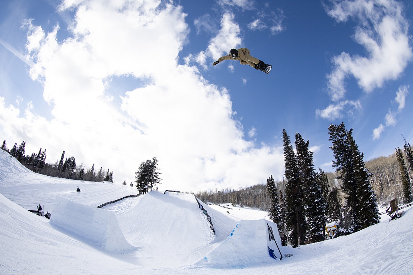 Red Gerard catching some big air.