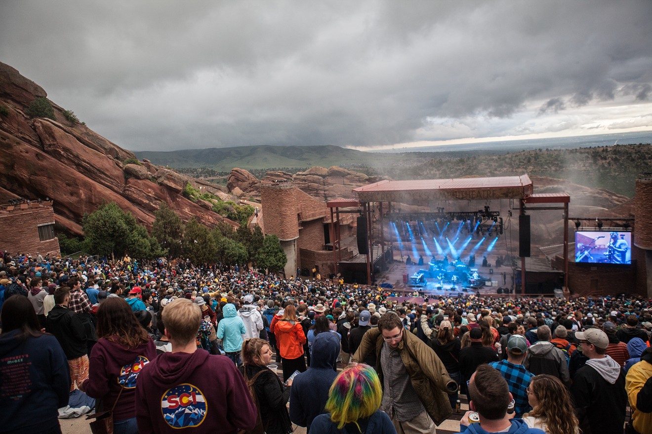 In normal times, Red Rocks can hold up to 9,500 people.