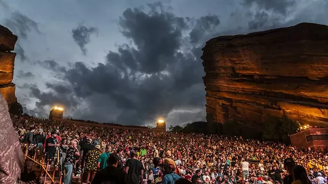 crowd at outdoor amphitheater