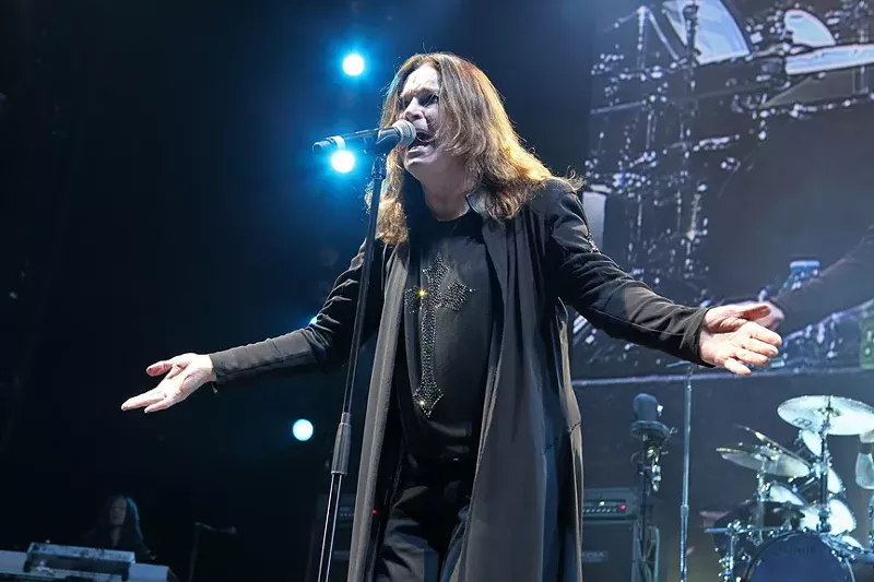 Image: Ozzy Osbourne performing at Ball Arena in 2018.
