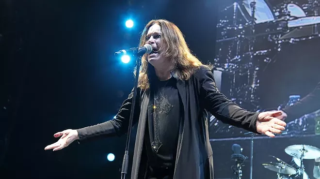 Ozzy Osbourne performing at Ball Arena in 2018.