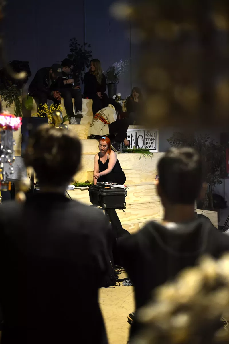 Image: Friends and family gathered to celebrate the life and artwork of Colin Ward at Black Cube on March 10.