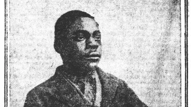 old photo of young black man