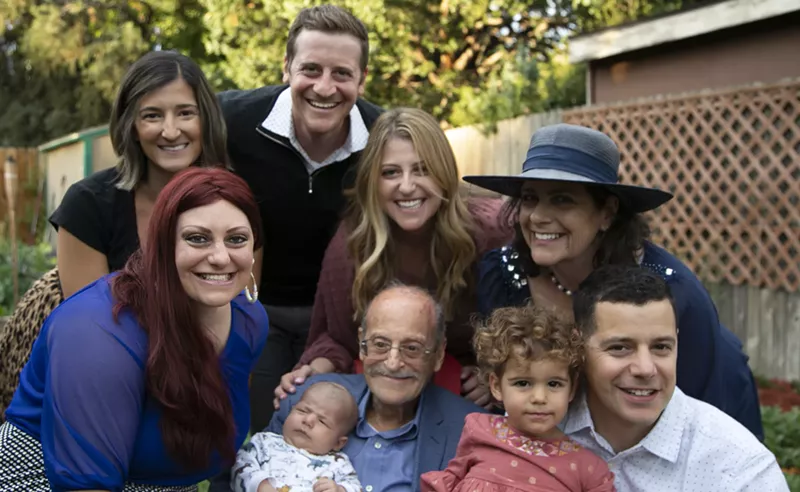 Image: Richard Male and his family.