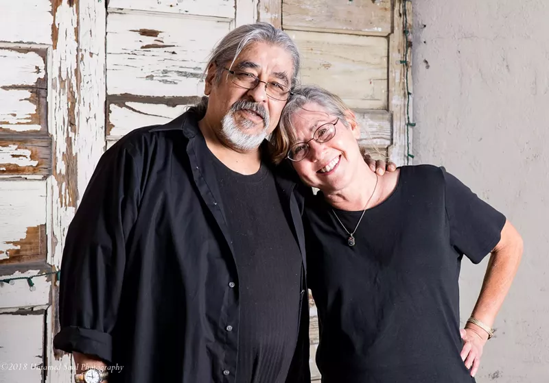 Image: Chicano arts power couple Stevon and Arlette Lucero.