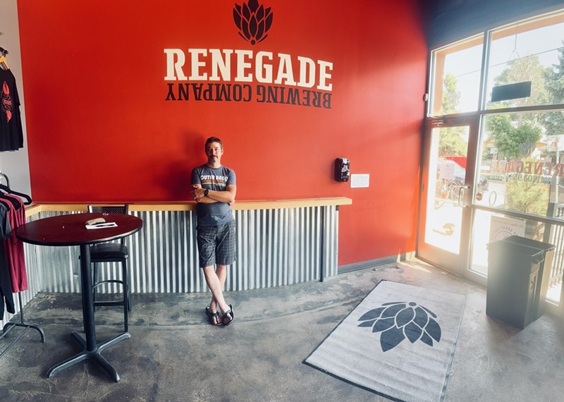 Aaron Uhl stands in front of Renegade, which he plans to re-open with partner Dan Colbourne in August.