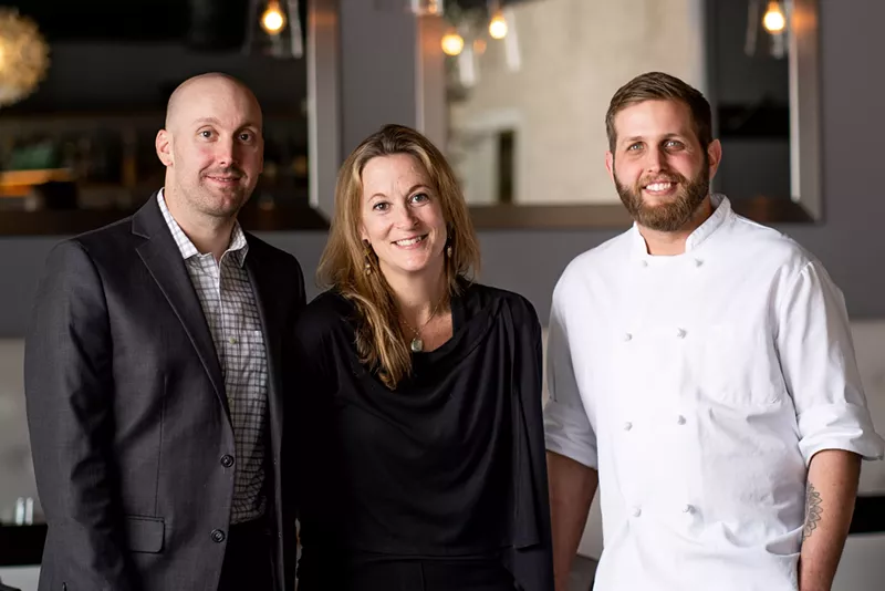 Image: Austin Carson (left), Heather Morrison and Ty Leon are welcoming guests back to Olivia.