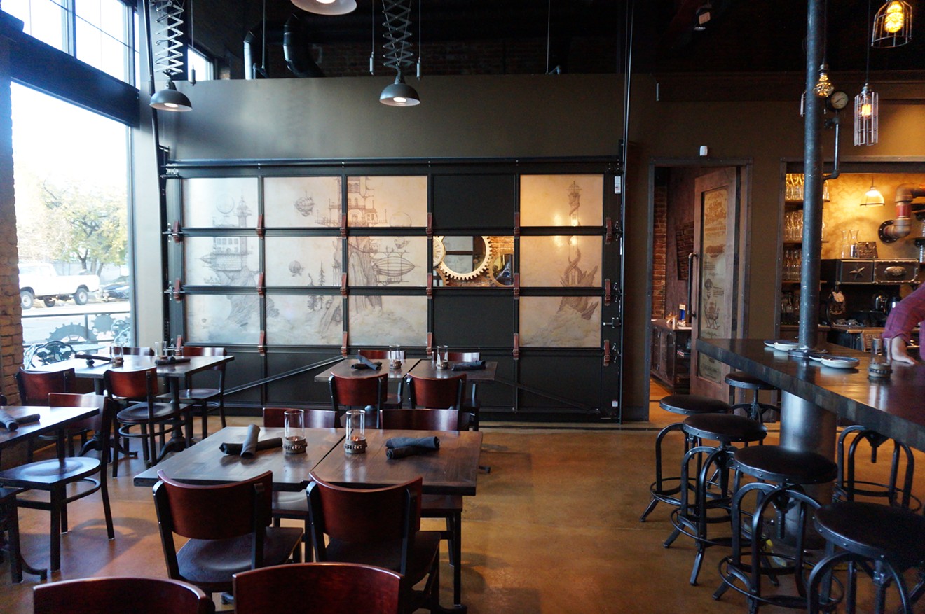 Solutions Lounge & Restaurant: a new escape-room concept with a steampunk theme.