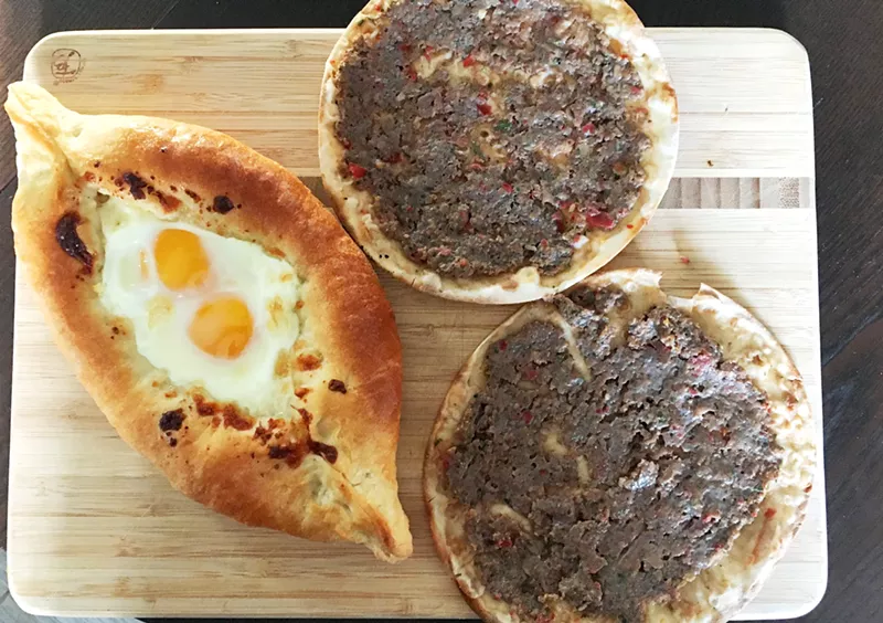 Image: Ajarski and lahmajun are two of the specialties at the new House of Bread.
