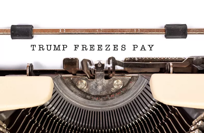 Image: Many federal government workers are going without pay.