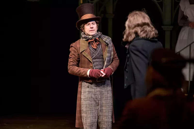 Image: Brian Vaughn and Sam Gregory in A Christmas Carol.
