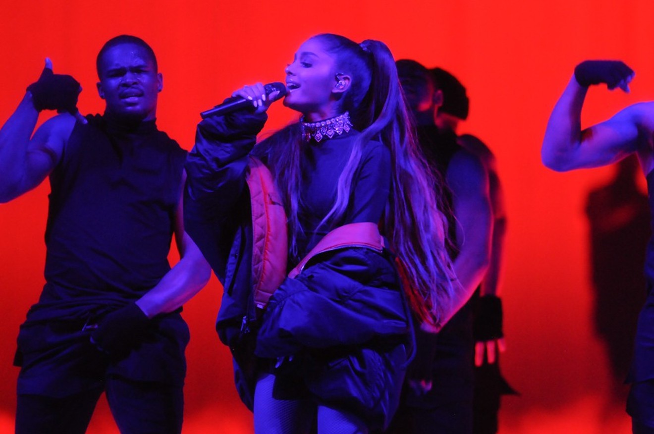 Ariana Grande's set designer focused the spotlight on the sets rather than the star at the Pepsi Center.