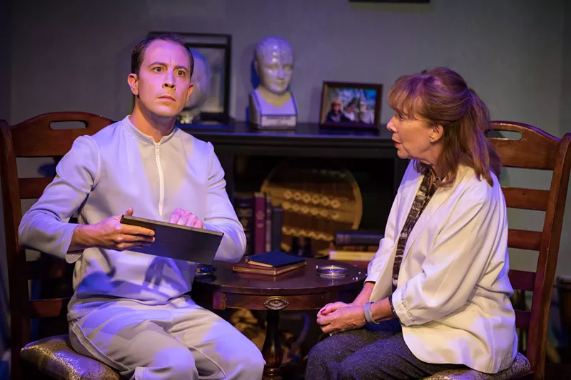 Image: Neil Truglio and Anne Myers in Uncanny Valley.