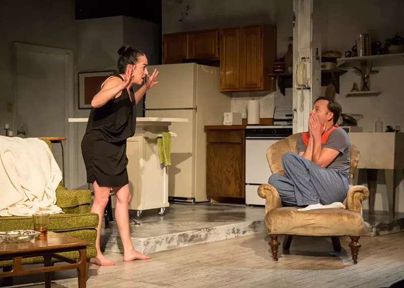 Image: Karen Slack and Drew Horwitz in Burn This.