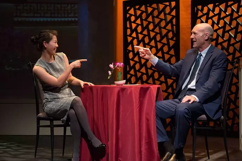 Image: Christa Yan and Mark Rubald in Chinglish.