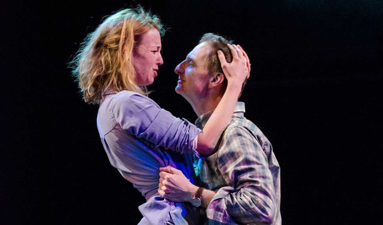 Kelsey Didion and Brett Aune in Constellations.