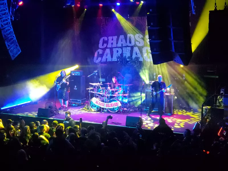 Image: metal band dying fetus performs in denver