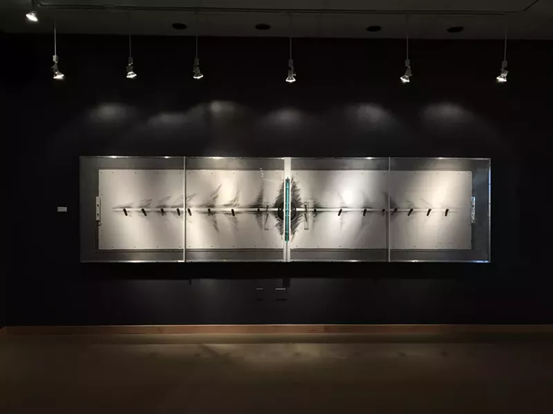Image: “Diffused Boundary,” by Charles Parson, mixed materials.