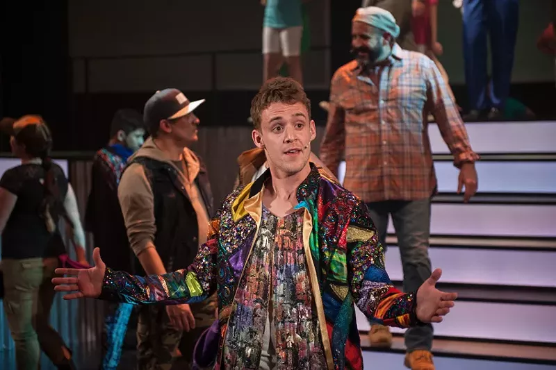 Image: Jack Barton in Joseph and the Amazing Technicolor Dreamcoat.
