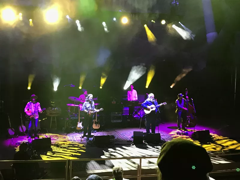 Image: Leftover Salmon played the first show of a two-night stand at Red Rocks on May 7, 2021.