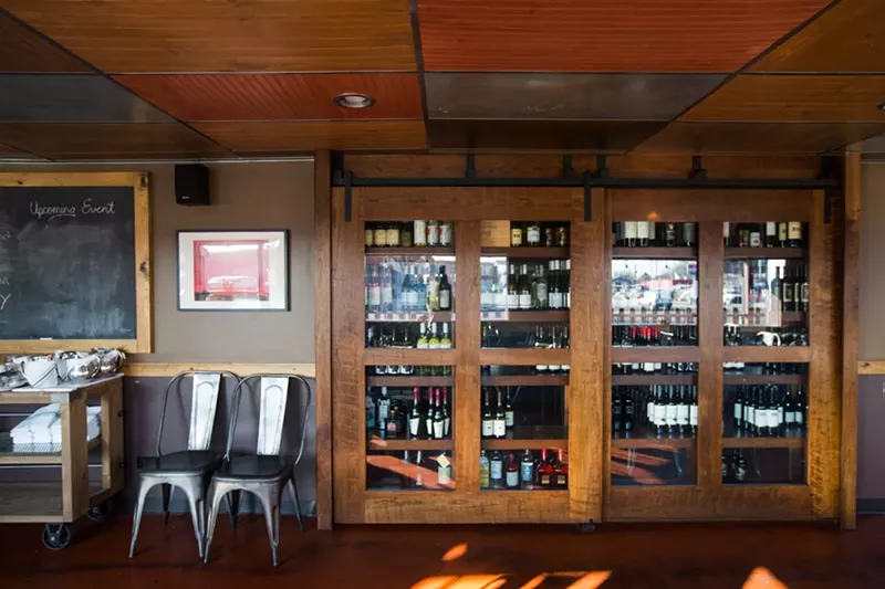 Image: A modest but warm interior is part of the welcoming vibe at Acres.