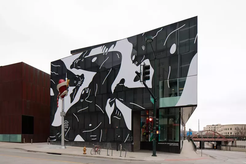 Image: Cleon Peterson wrapped two sides of MCA Denver.
